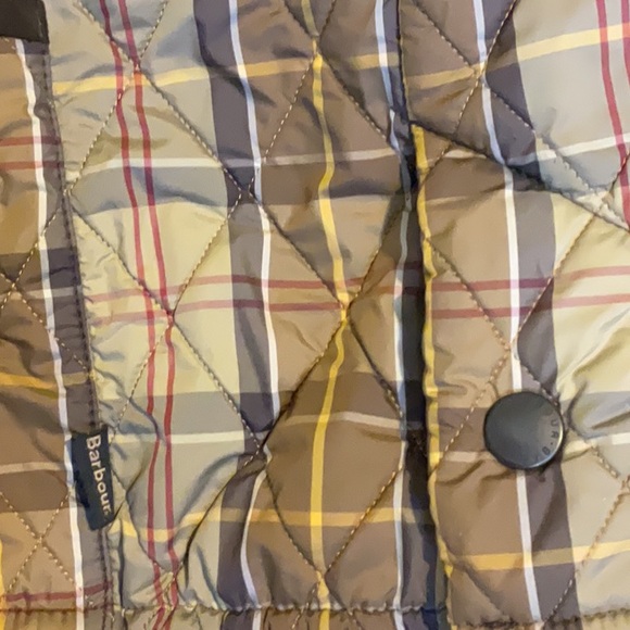 Barbour plaid polar quilt jacket Size 10 - Picture 7 of 8